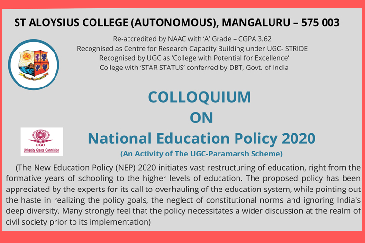  SAC to organize Colloquium on “National Education Policy 2020”