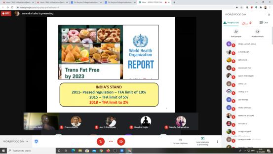 National Webinar on World Food Day held at SAC