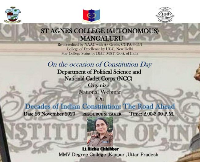  Constitution Day celebrated at St Agnes College (Autonomous)
