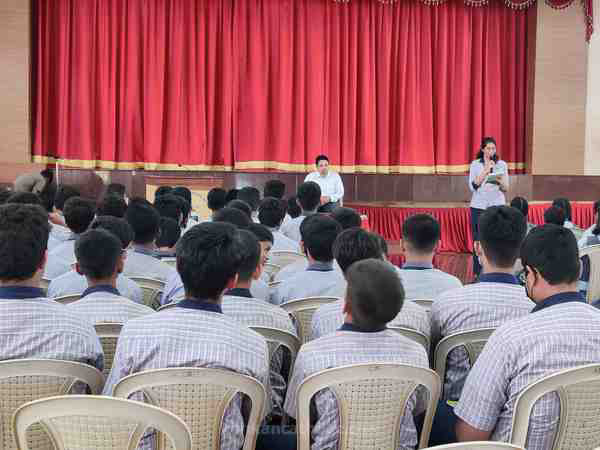  A session on “Live Your Dream,” organised at Mount Carmel Central School