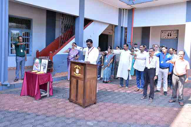  Gandhi Jayanti Celebrated at St Philomena College (Autonomous)