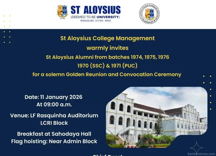  St Aloysius University Golden Batches to Hold Reunion and Convocation Ceremony