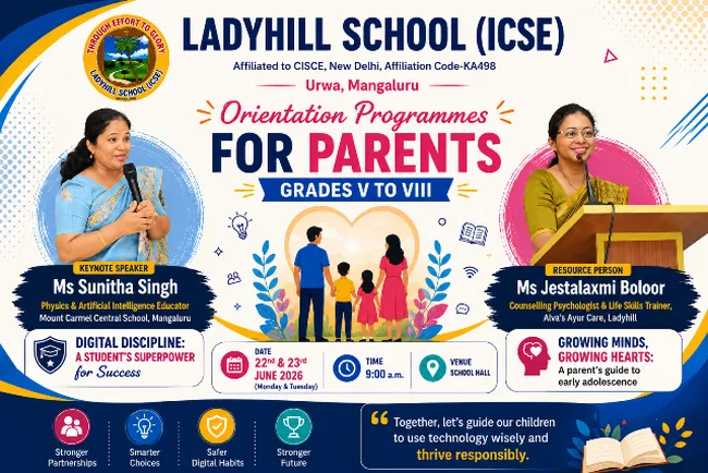  Ladyhill School (ICSE) Organises Orientation Programme to Empower Parents and Students of Grades V to VIII
